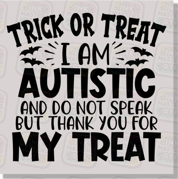 Trick Or Treat Autism DTF Transfer - Ink Masters DTF