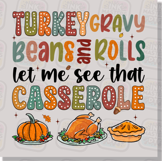 Turkey Gravy Beans And Rolls DTF Transfer - Ink Masters DTF