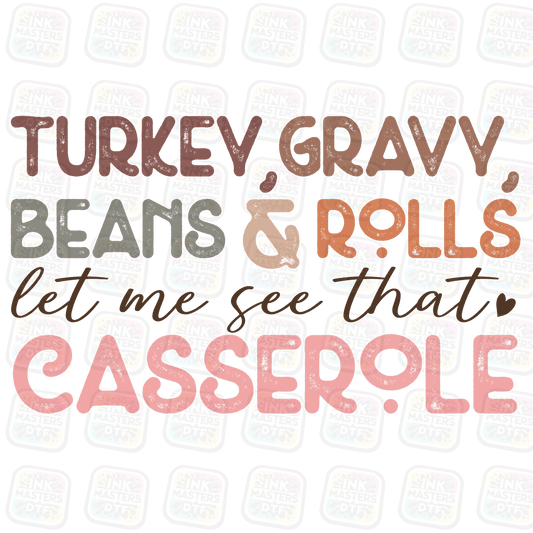 Turkey Gravy Beans And Rolls DTF Transfer - Ink Masters DTF