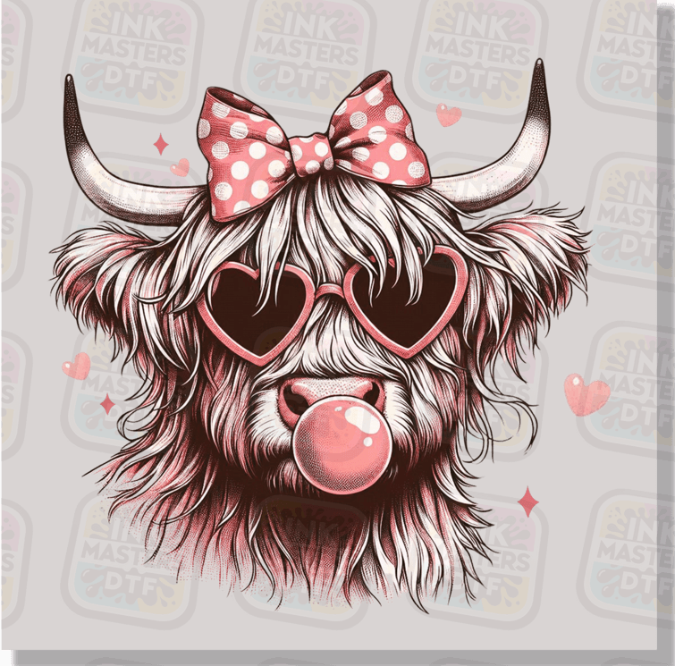 Valentine Cow DTF Transfer - Ink Masters DTF