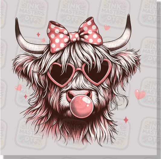 Valentine Cow DTF Transfer - Ink Masters DTF