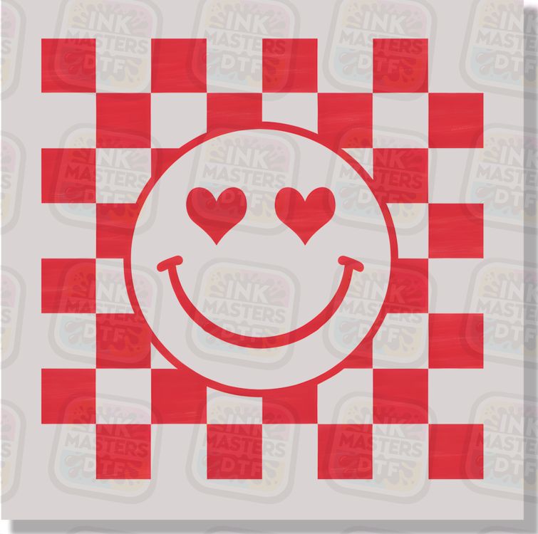 Valentine Smiley DTF Transfer
