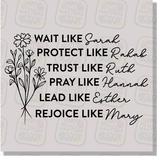 Wait Like Sarah DTF Transfer - Ink Masters DTF