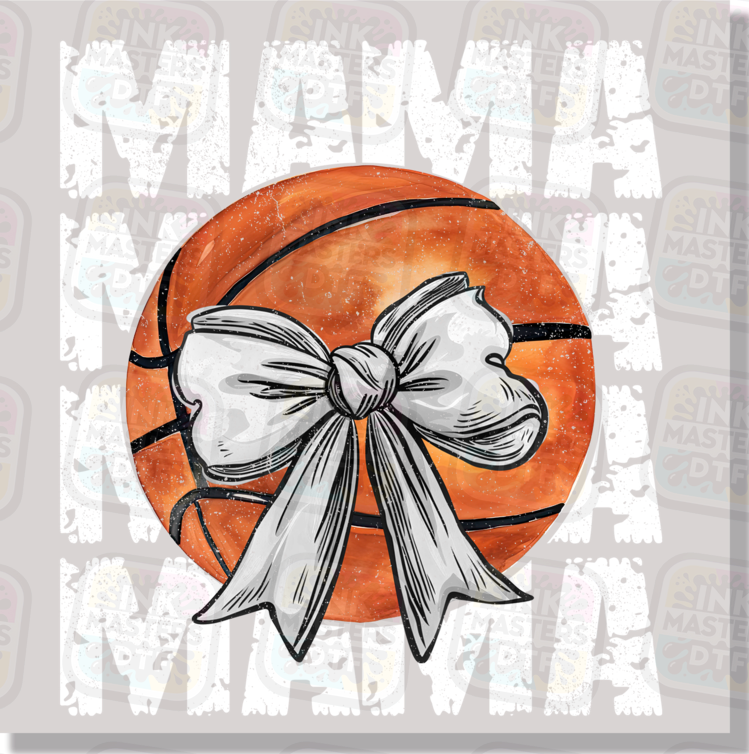 Weathered Basketball Mama Coquette DTF Transfer