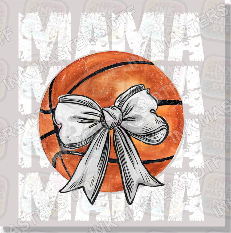 Weathered Basketball Mama Coquette DTF Transfer - Ink Masters DTF