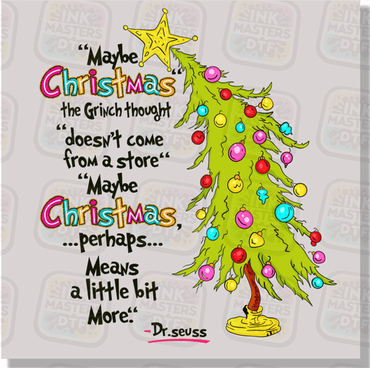 Whimsical Christmas Tree And Quote DTF Transfer - Ink Masters DTF