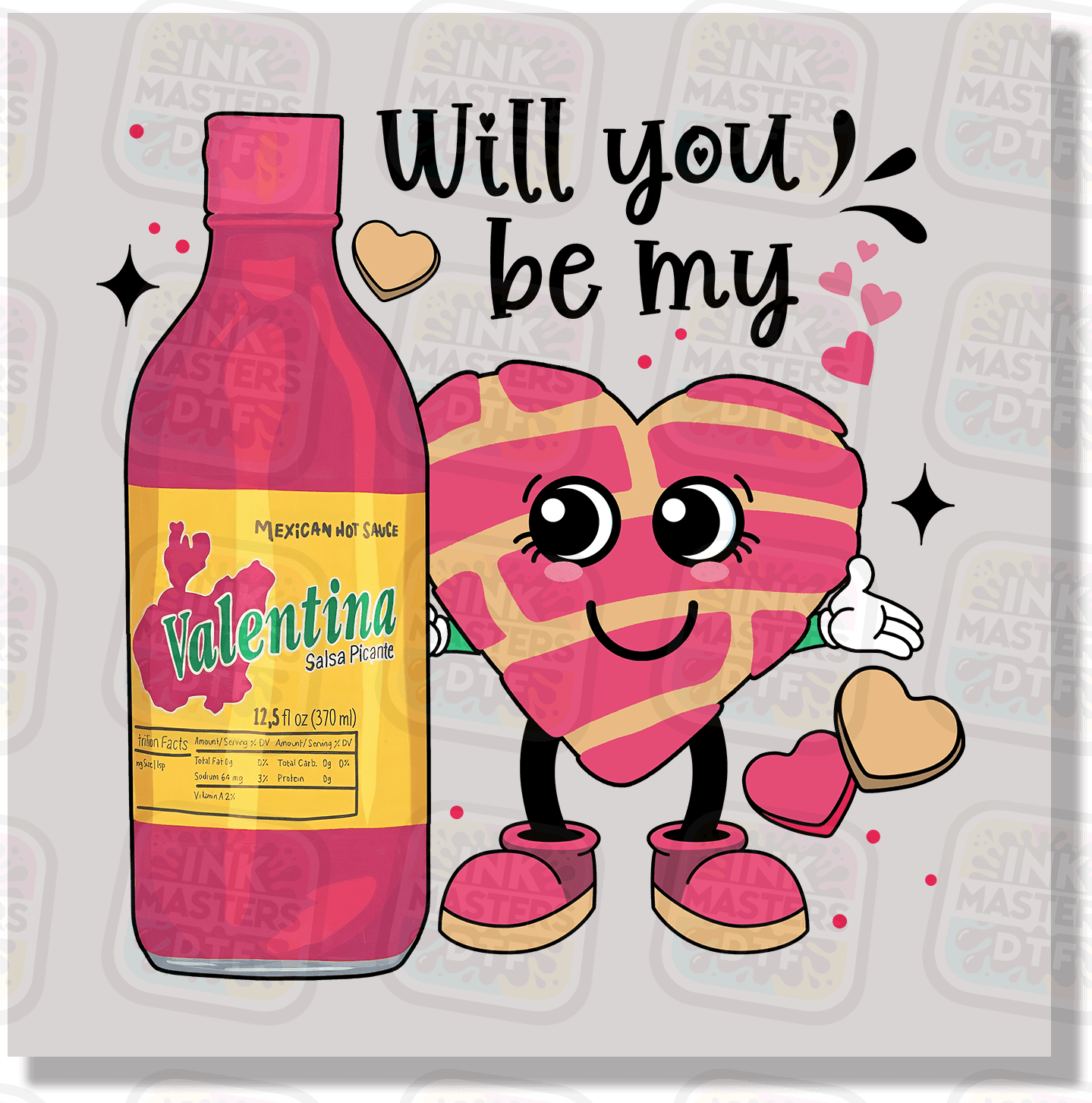 Will You Be My Valentina DTF Transfer - Ink Masters DTF