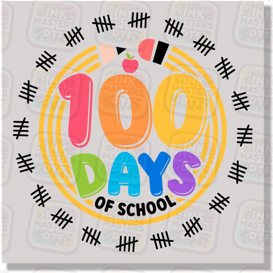 100 Days Of School DTF Transfer - Ink Masters DTF