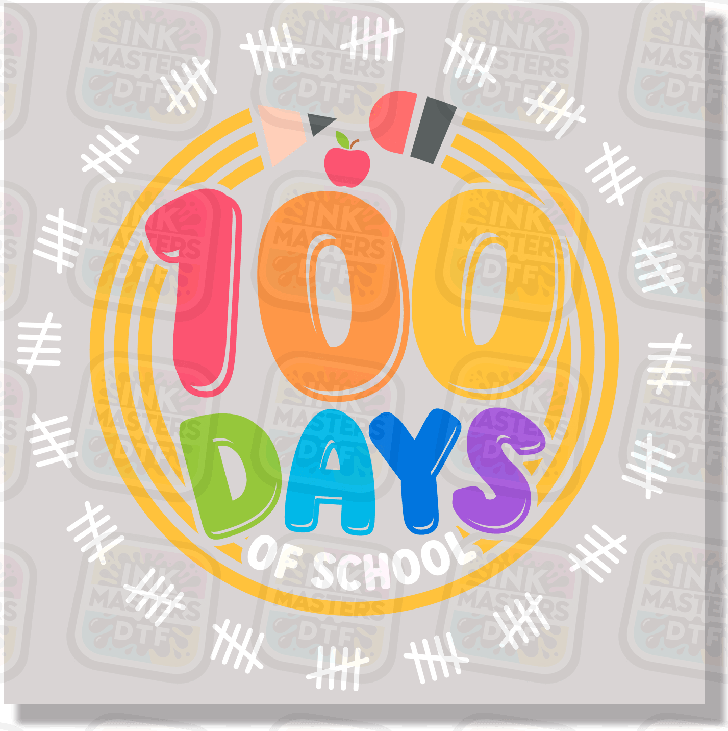 100 Days Of School DTF Transfer - Ink Masters DTF