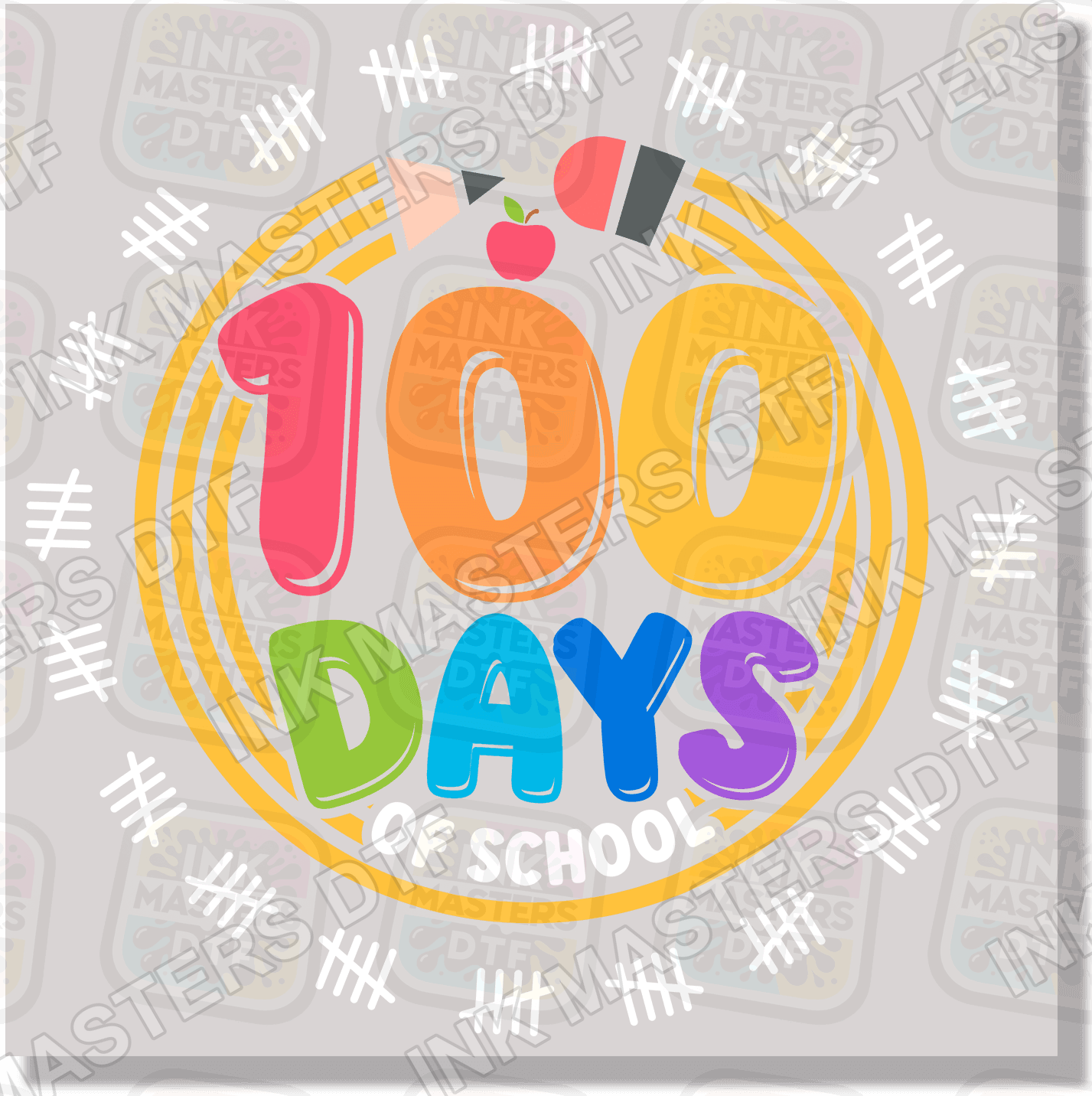 100 Days Of School DTF Transfer - Ink Masters DTF