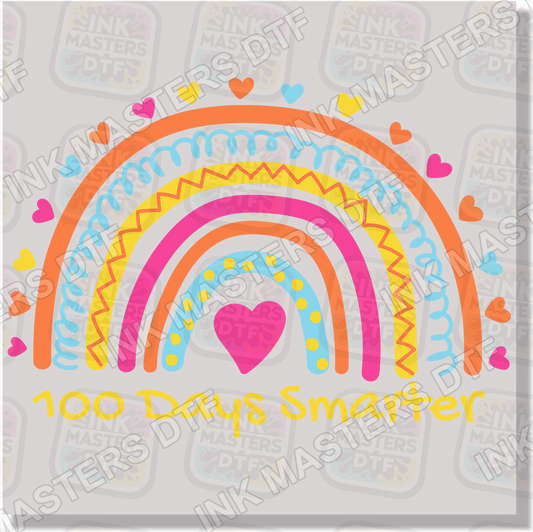 100 Days Of School Rainbow DTF Transfer - Ink Masters DTF