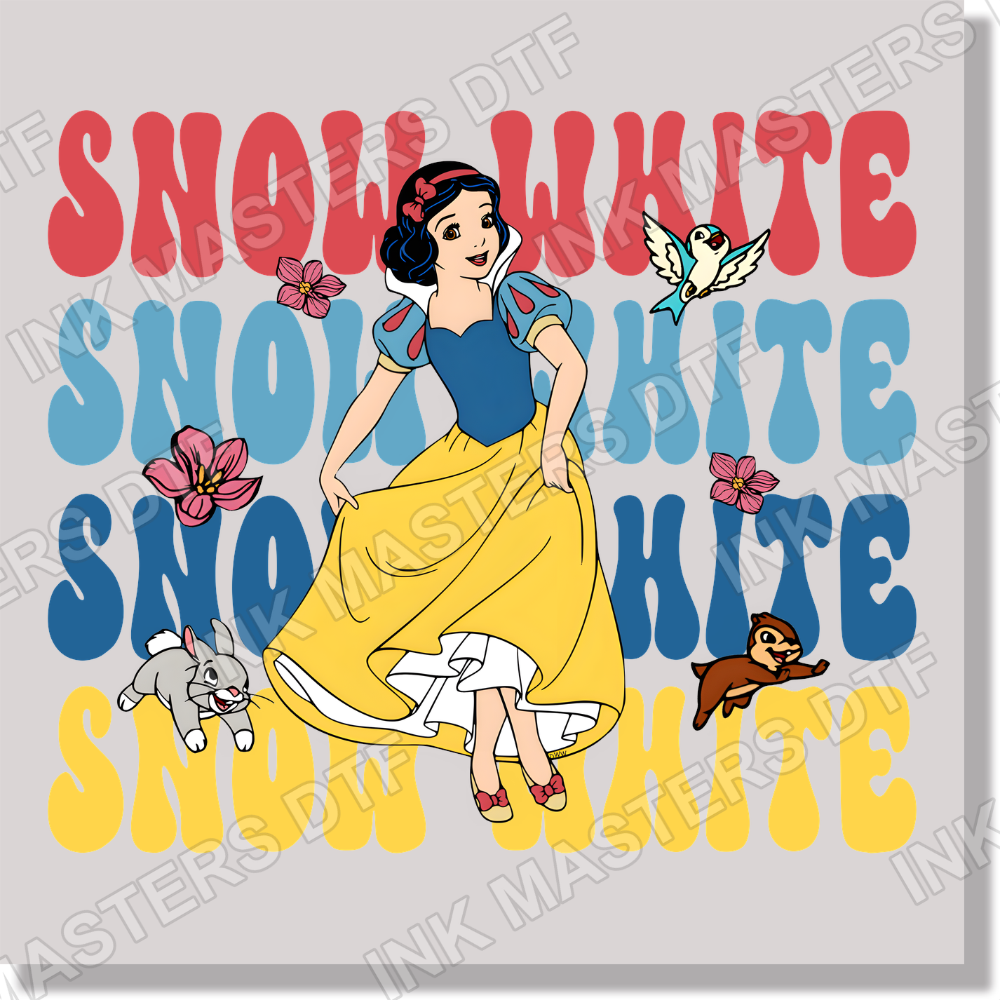 10 SNOW WHITE DTF Transfer