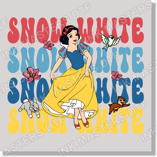 10 SNOW WHITE DTF Transfer