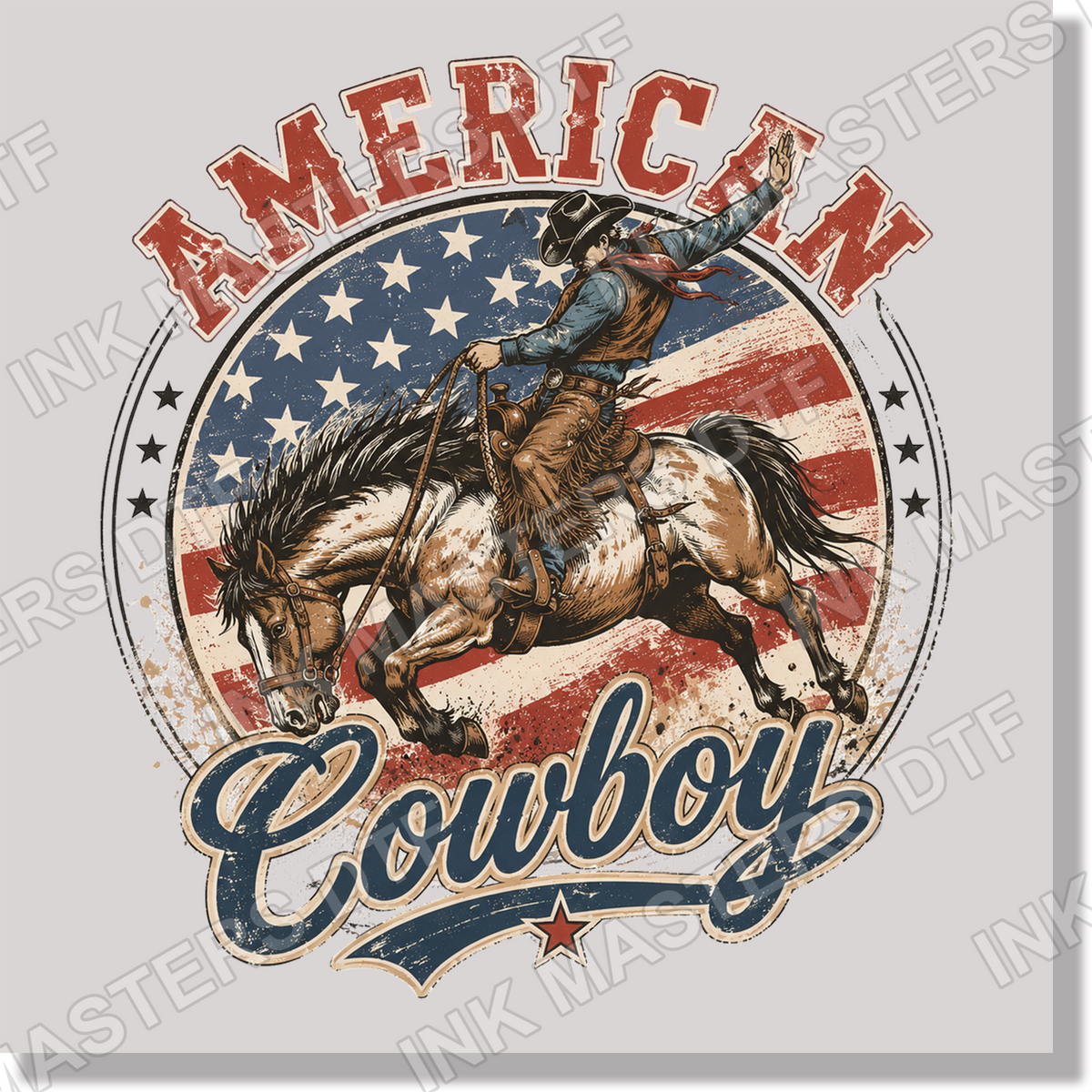American Cowboy DTF Transfer