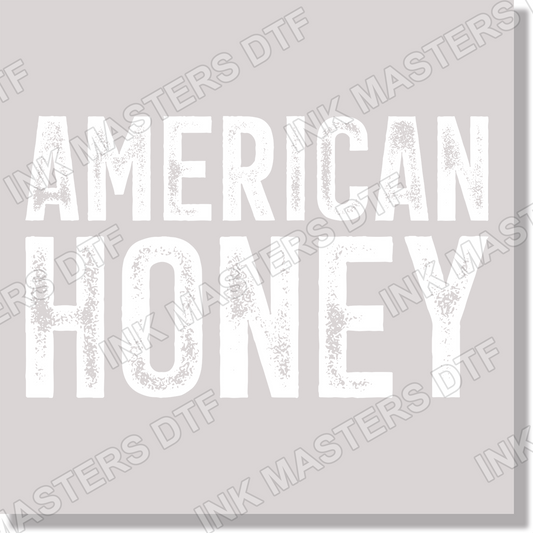 American Honey White Text Women  DTF Transfer
