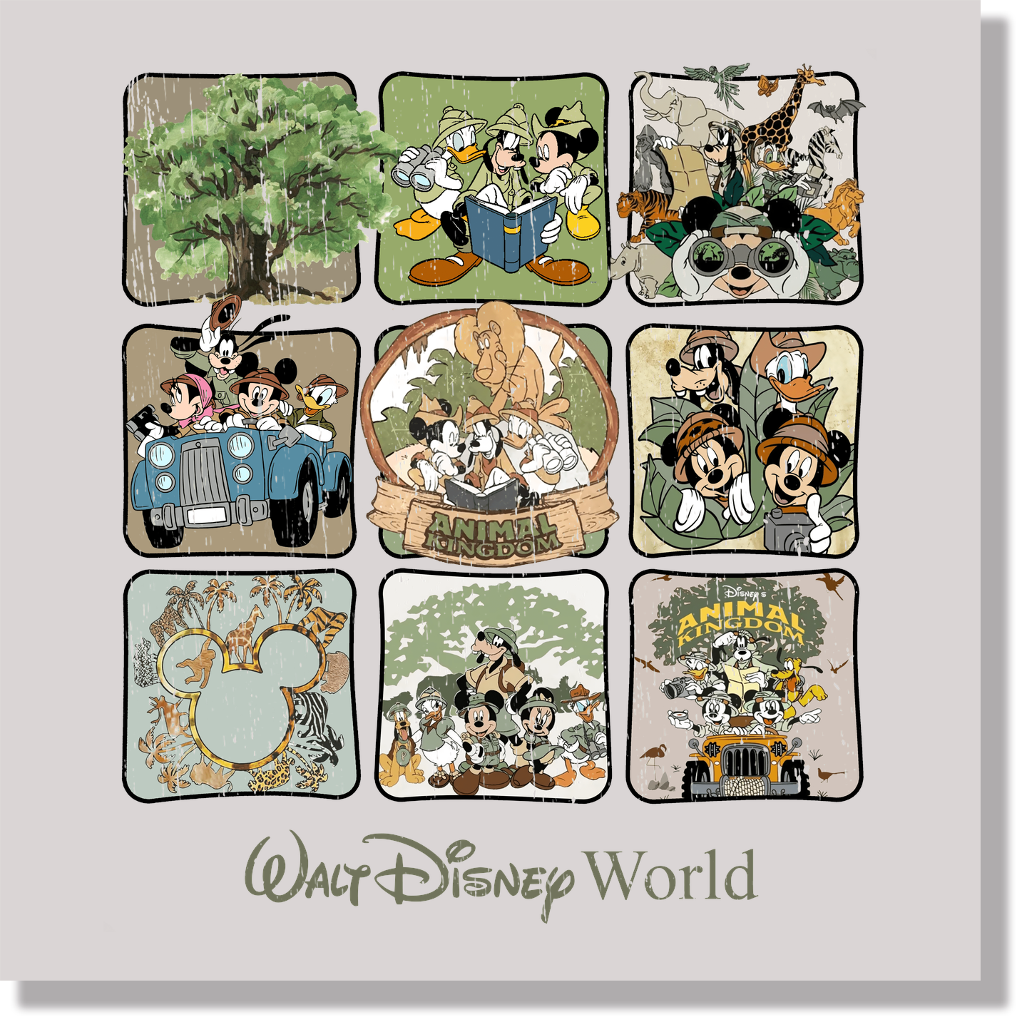 Animal Kingdom DTF Transfer