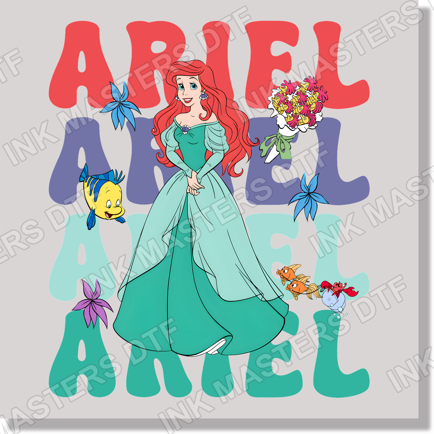 Ariel DTF Transfer