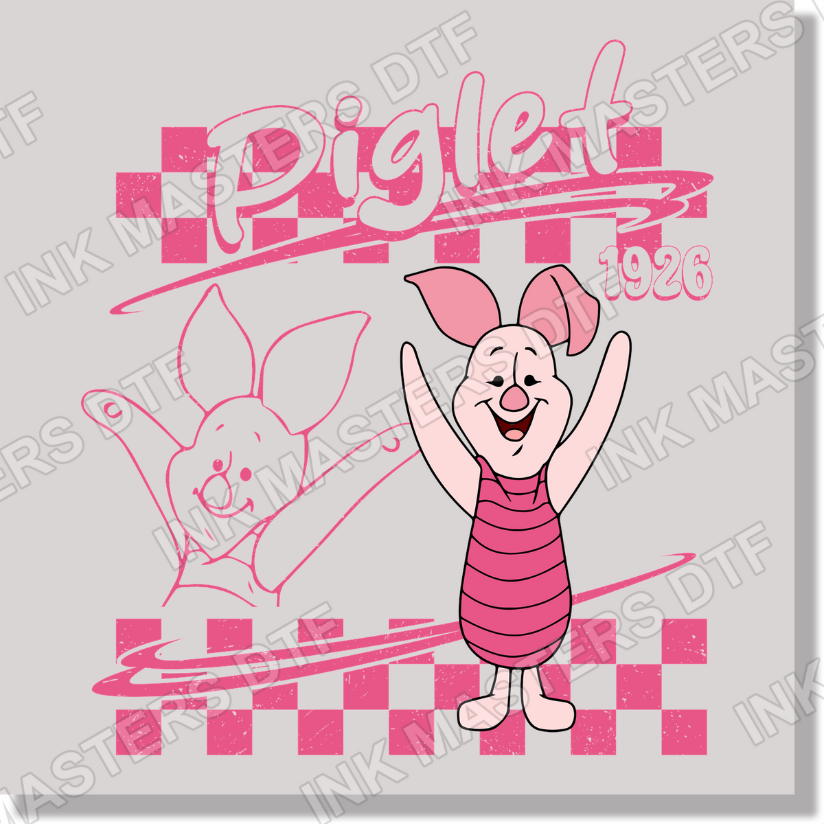 Artboard Piglet DTF Transfer