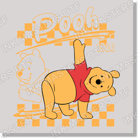 Artboard Pooh DTF Transfer