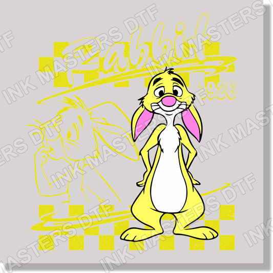 Artboard Rabbit DTF Transfer