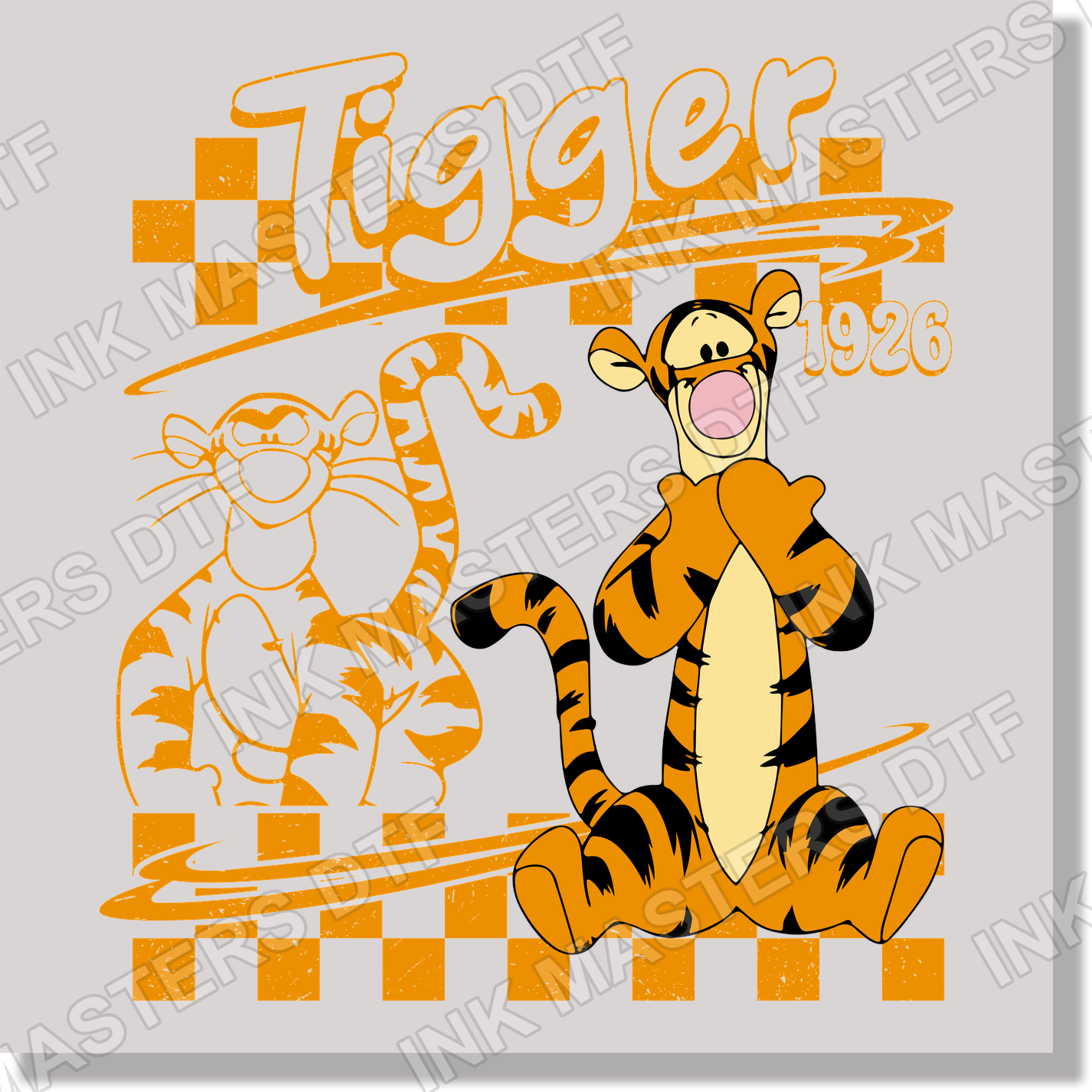 Artboard Tigger DTF Transfer