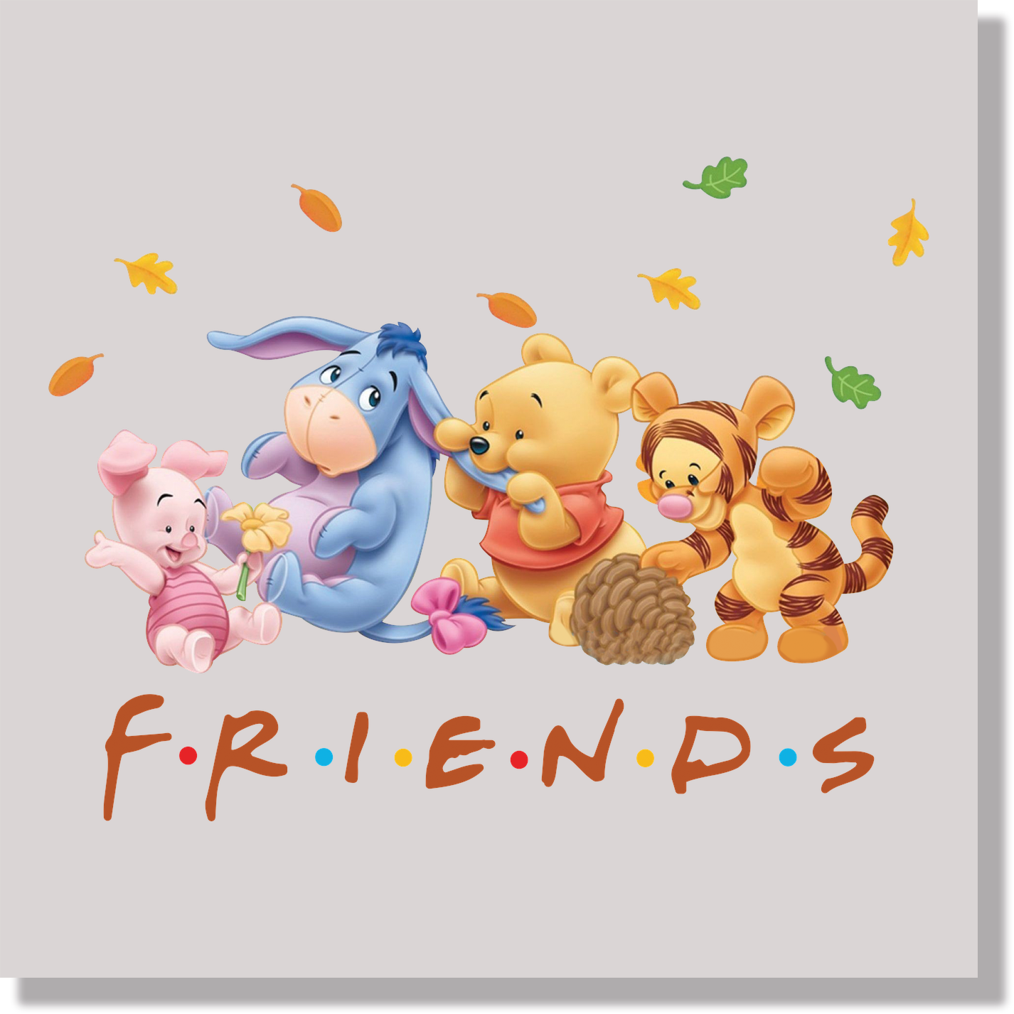 Baby Winnie The Pooh & Friends Autmn DTF Transfer