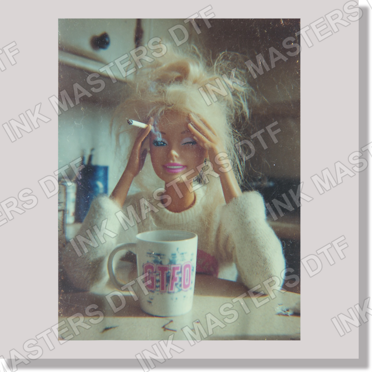 Barbie Funny Face Meme DTF Transfer