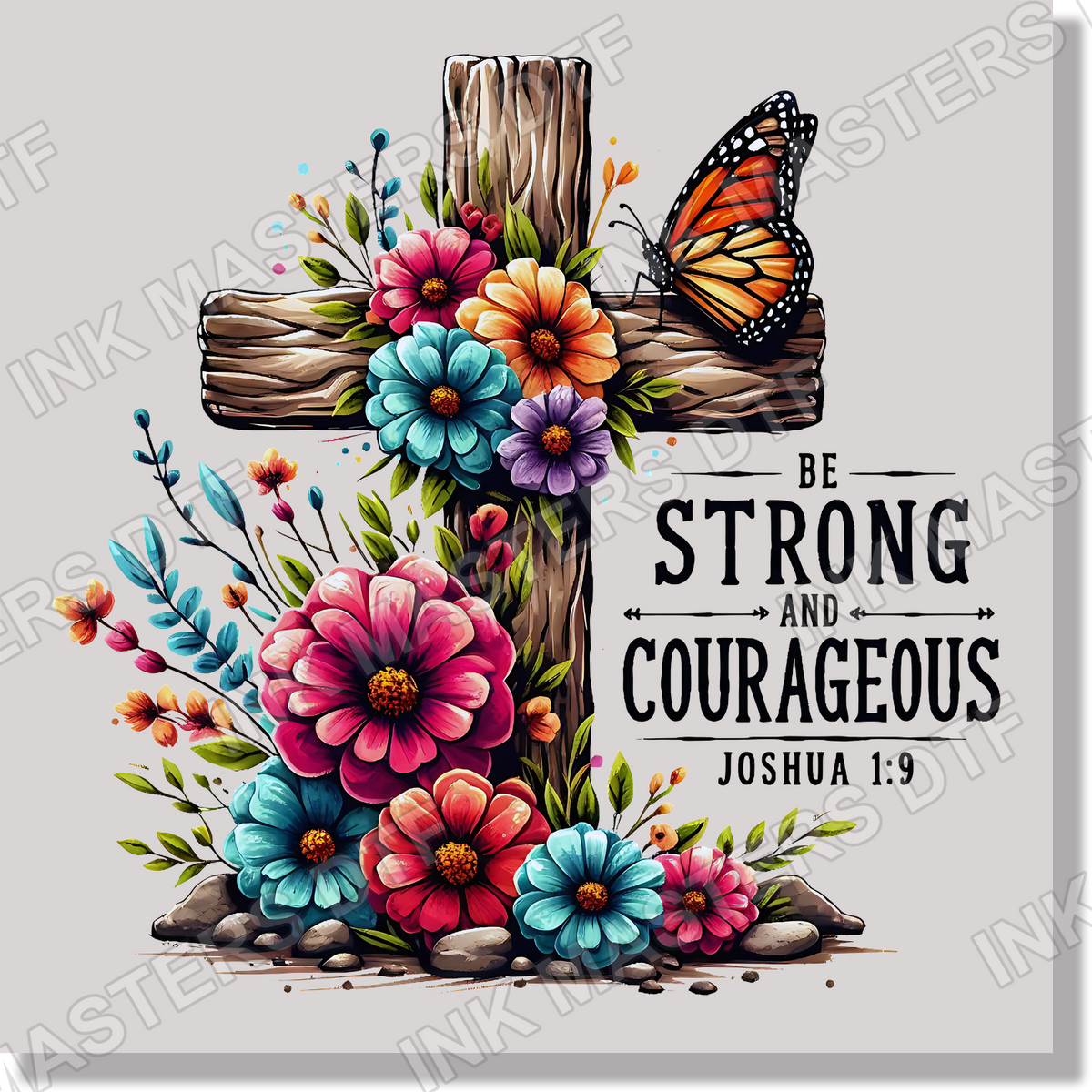 Be Strong And Courageous  DTF Transfer