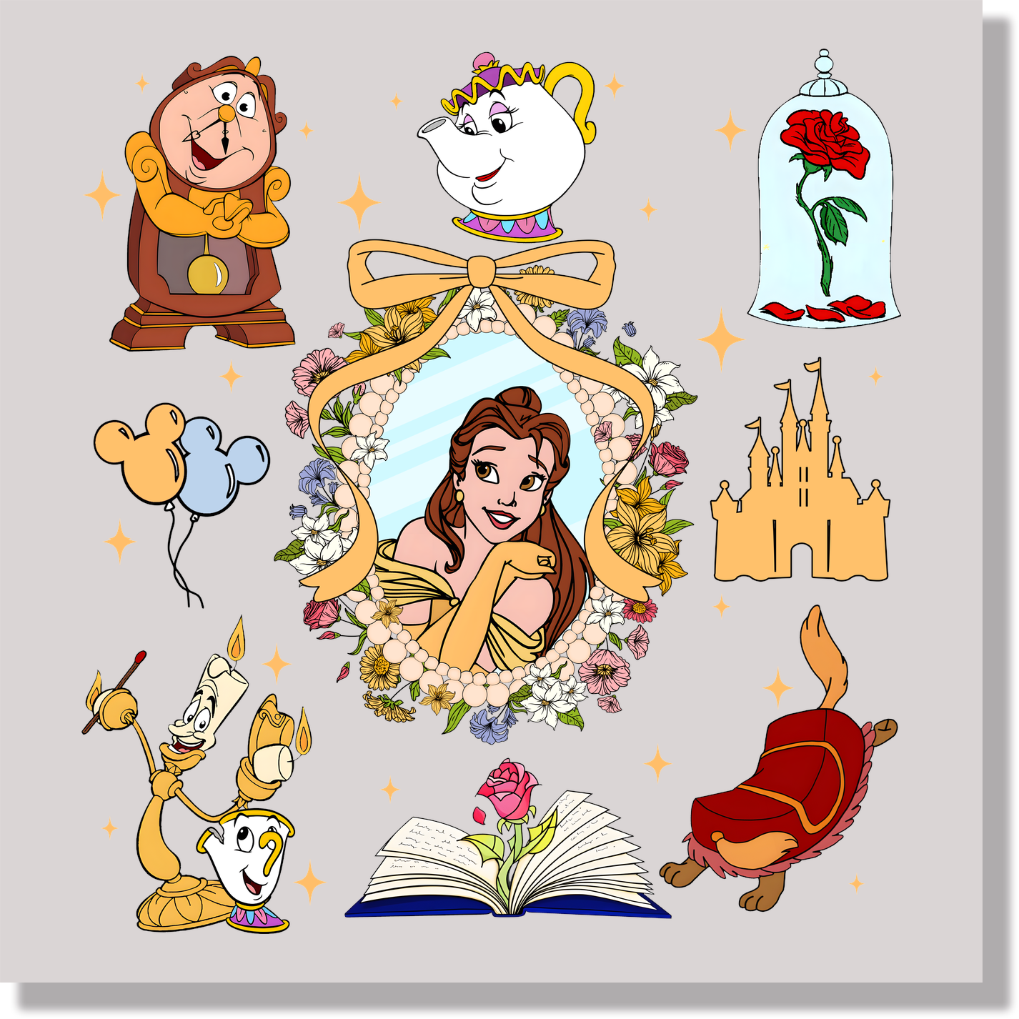 Belle Collage DTF Transfer