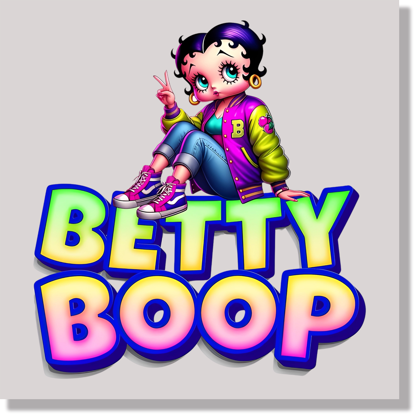 Betty Boop DTF Transfer