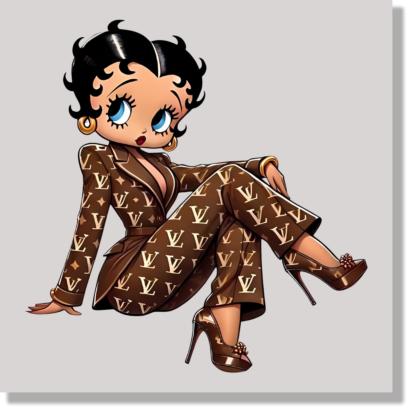 Betty Boop Designer LV 2 DTF Transfer