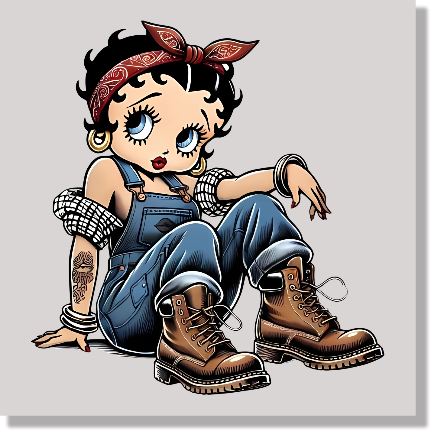 Betty Boop Working Girl DTF Transfer