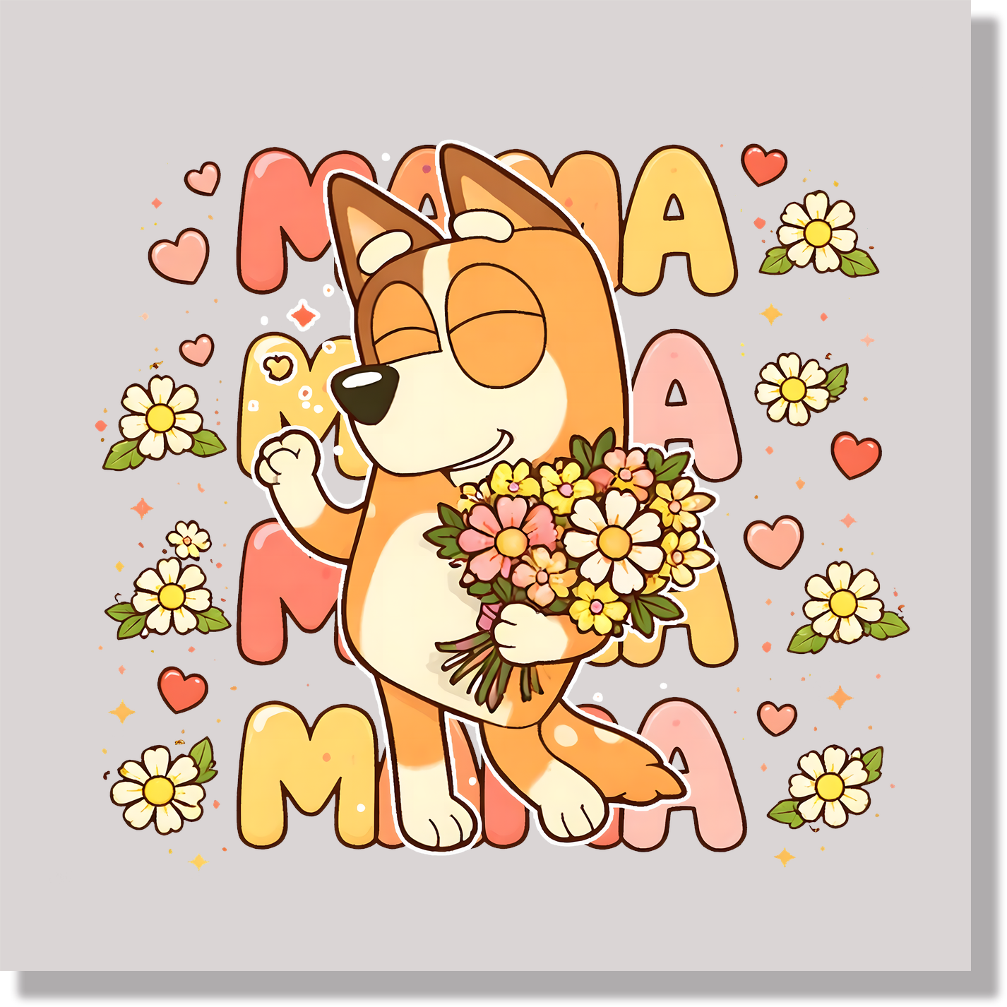 Bluey Mom Mama DTF Transfer