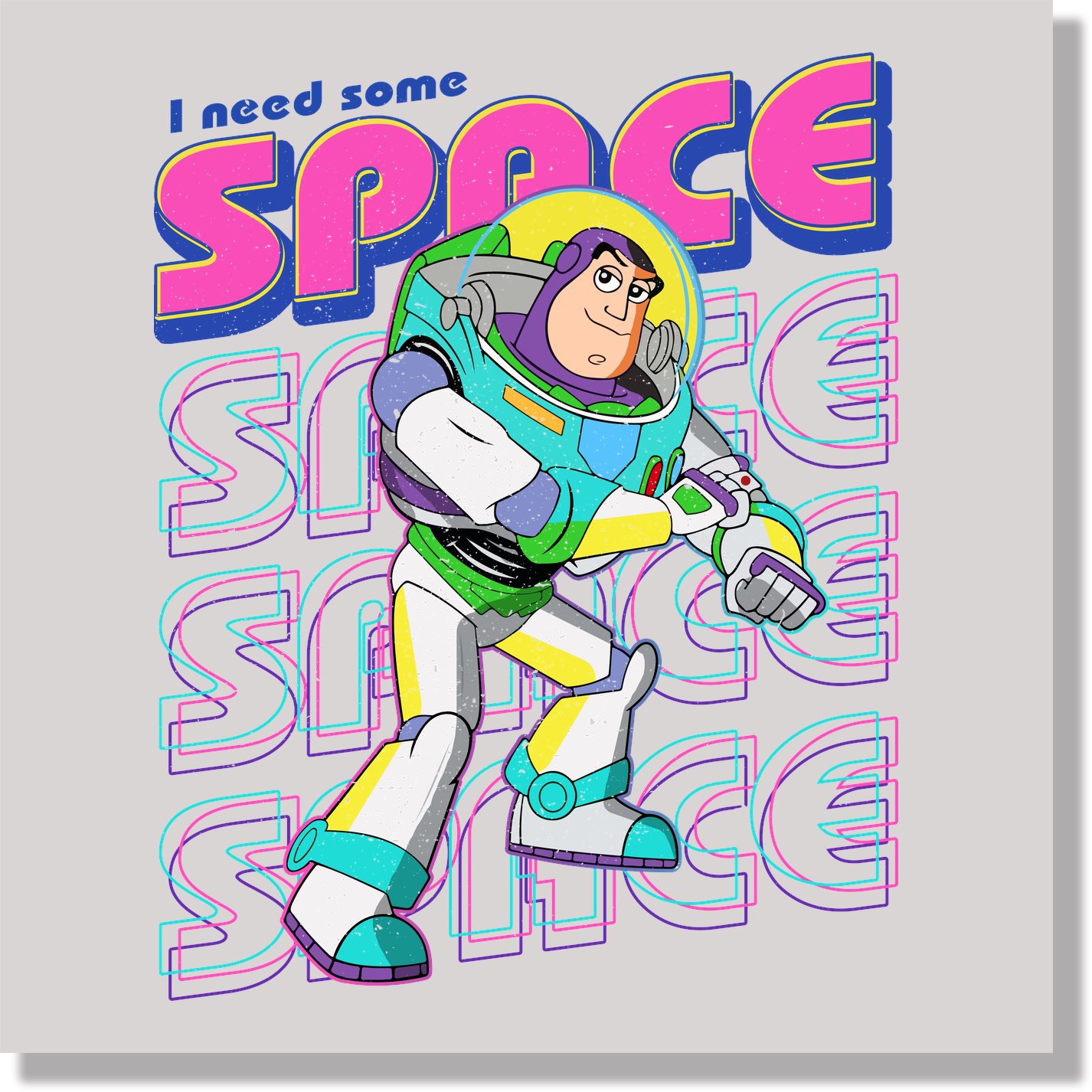 Buzz Space Toy Story DTF Transfer