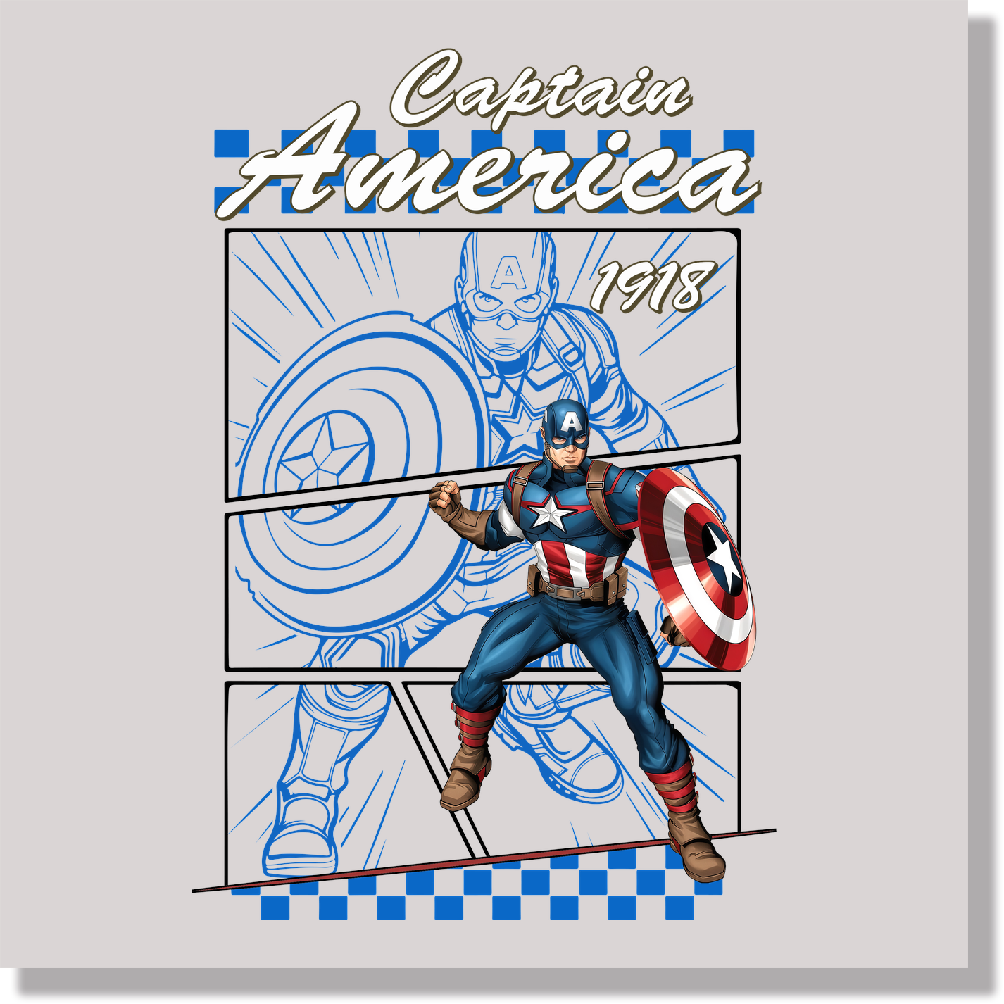 Captain America DTF Transfer