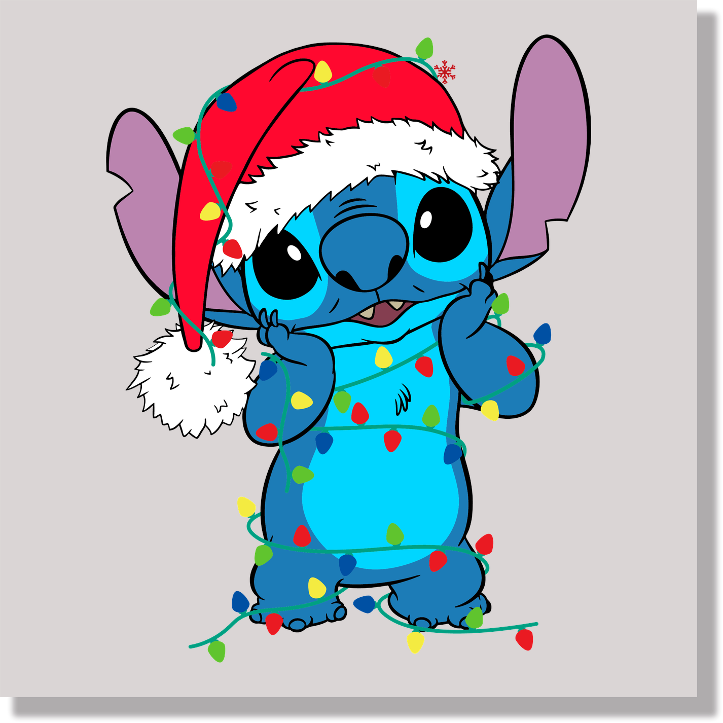 Christmas Light Stitch DTF Transfer