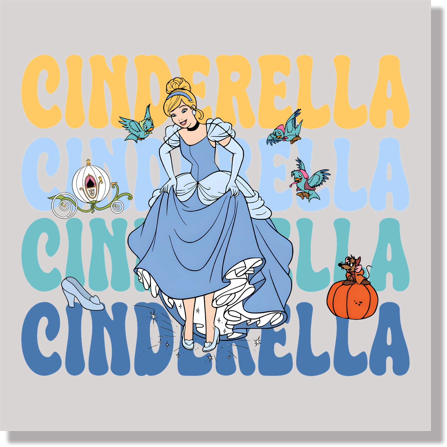 Cinderella DTF Transfer