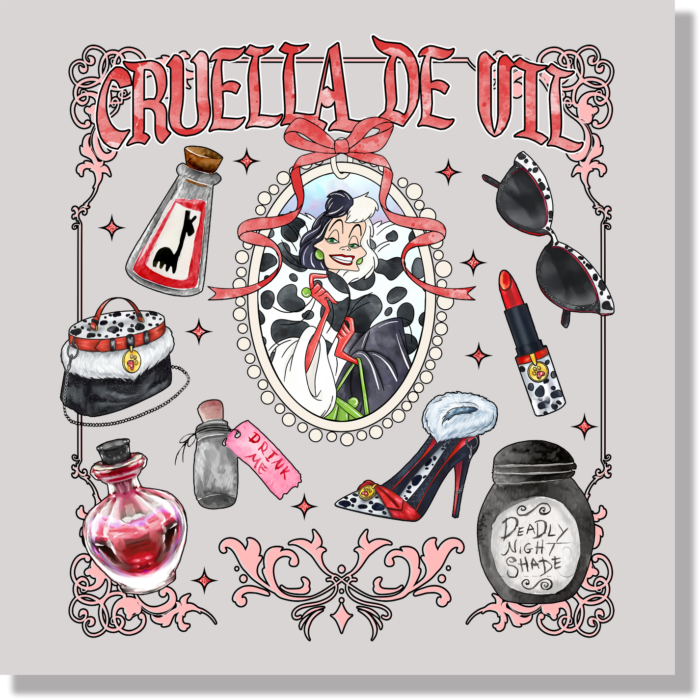 Cruella de Vil DTF Transfer