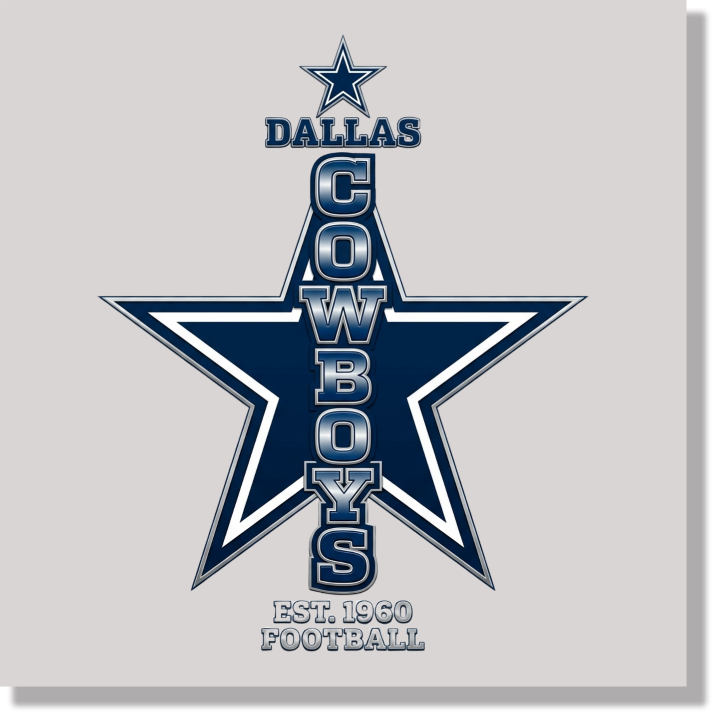 Dallas Cowboys Star DTF Transfer