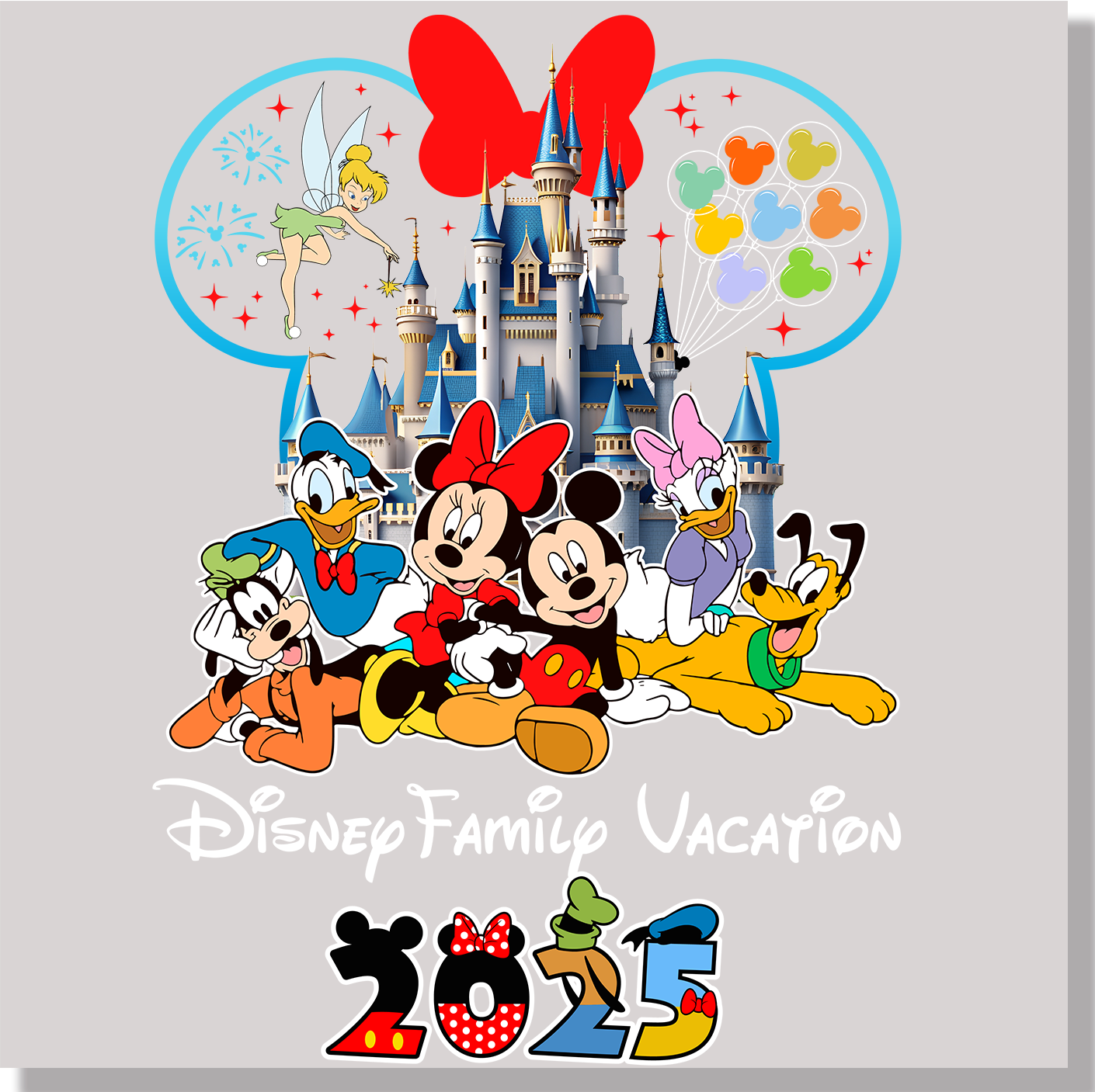 Disney Family Vacation 2025 DTF Transfer