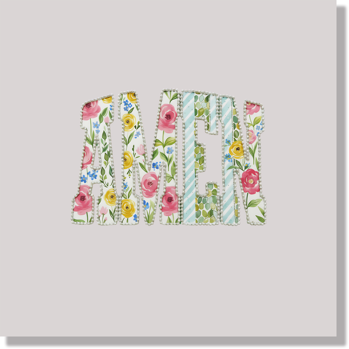 Floral Amen Easter DTF Transfer