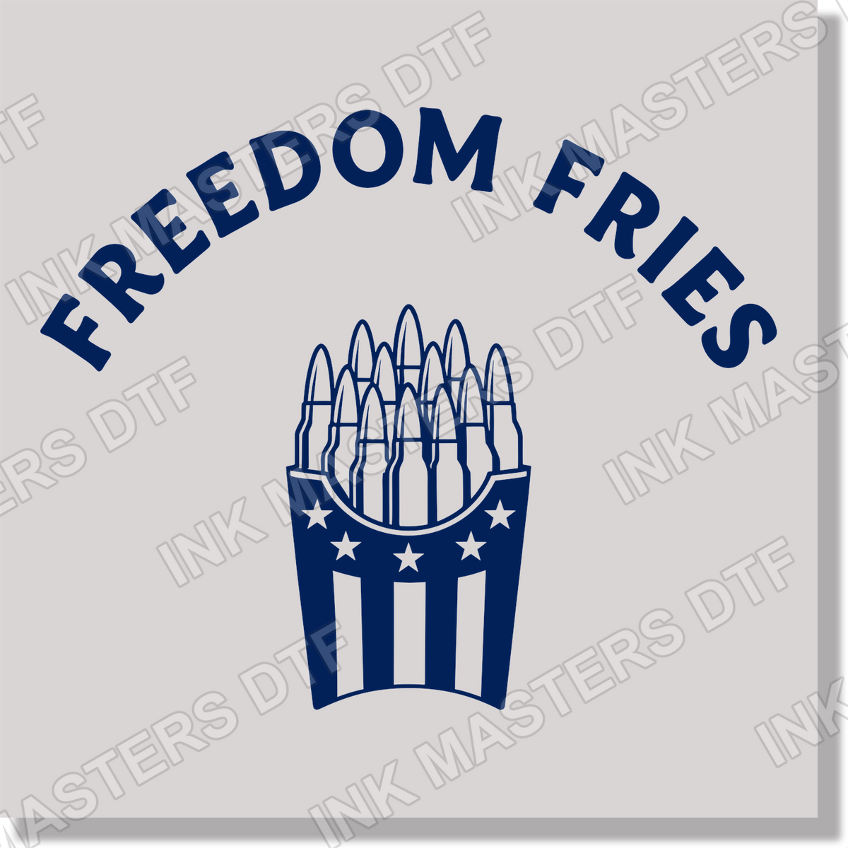 Funny Fourth Of July Freedom Fries DTF Transfer
