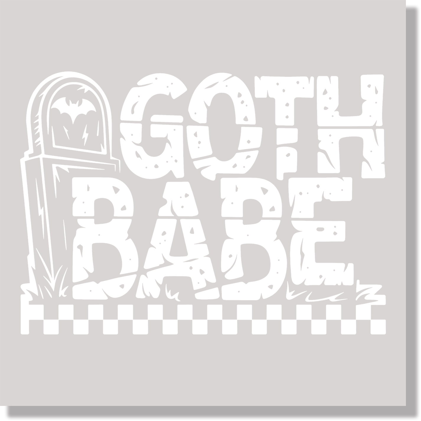Goth Babe Halloween DTF Transfer