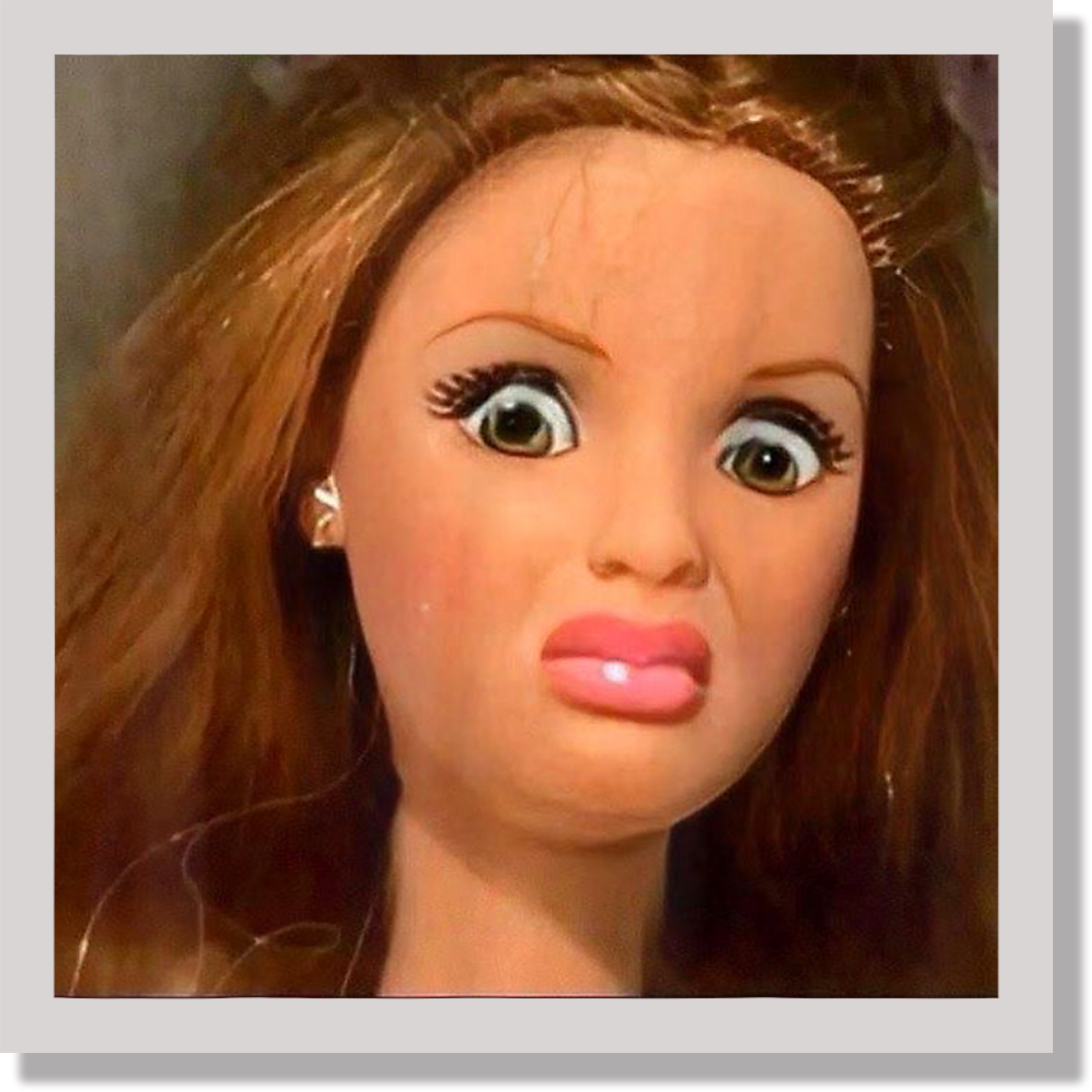 Grunge Distressed Funny Barbie DTF Transfer