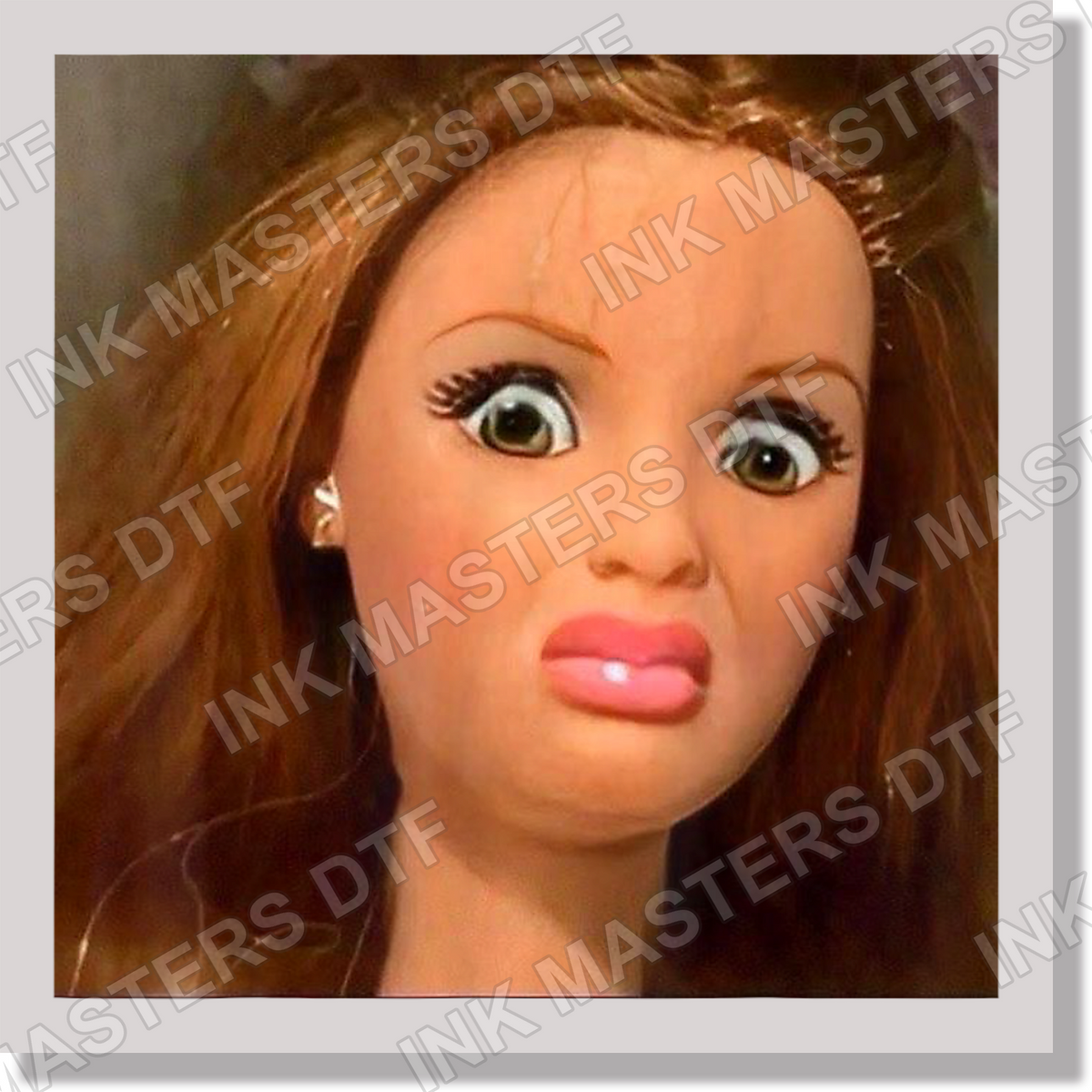 Grunge Distressed Funny Barbie DTF Transfer