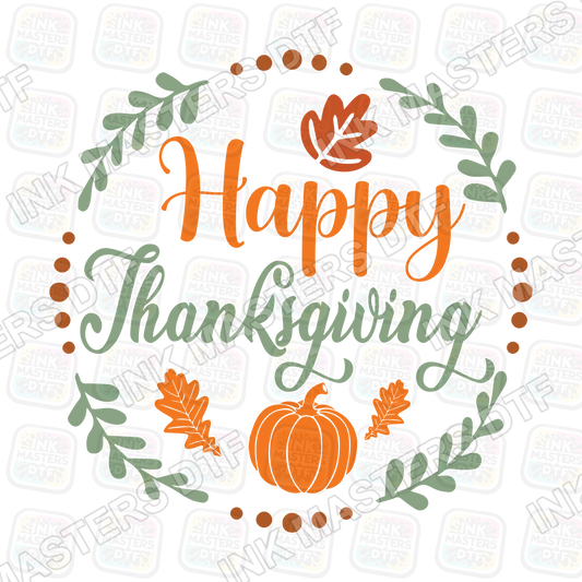 Happy Thanksgiving DTF Transfer - Ink Masters DTF