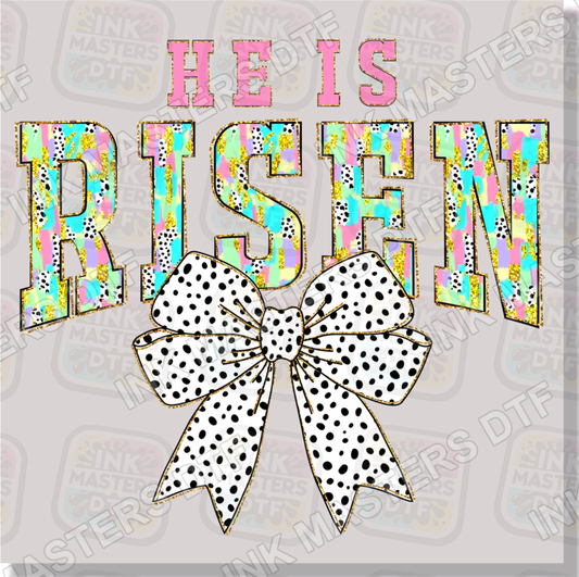 He Is Risen Coquette DTF Transfer - Ink Masters DTF