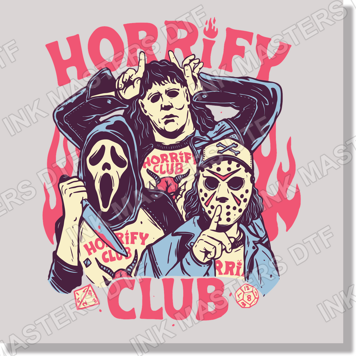 Horrify Club DTF Transfer