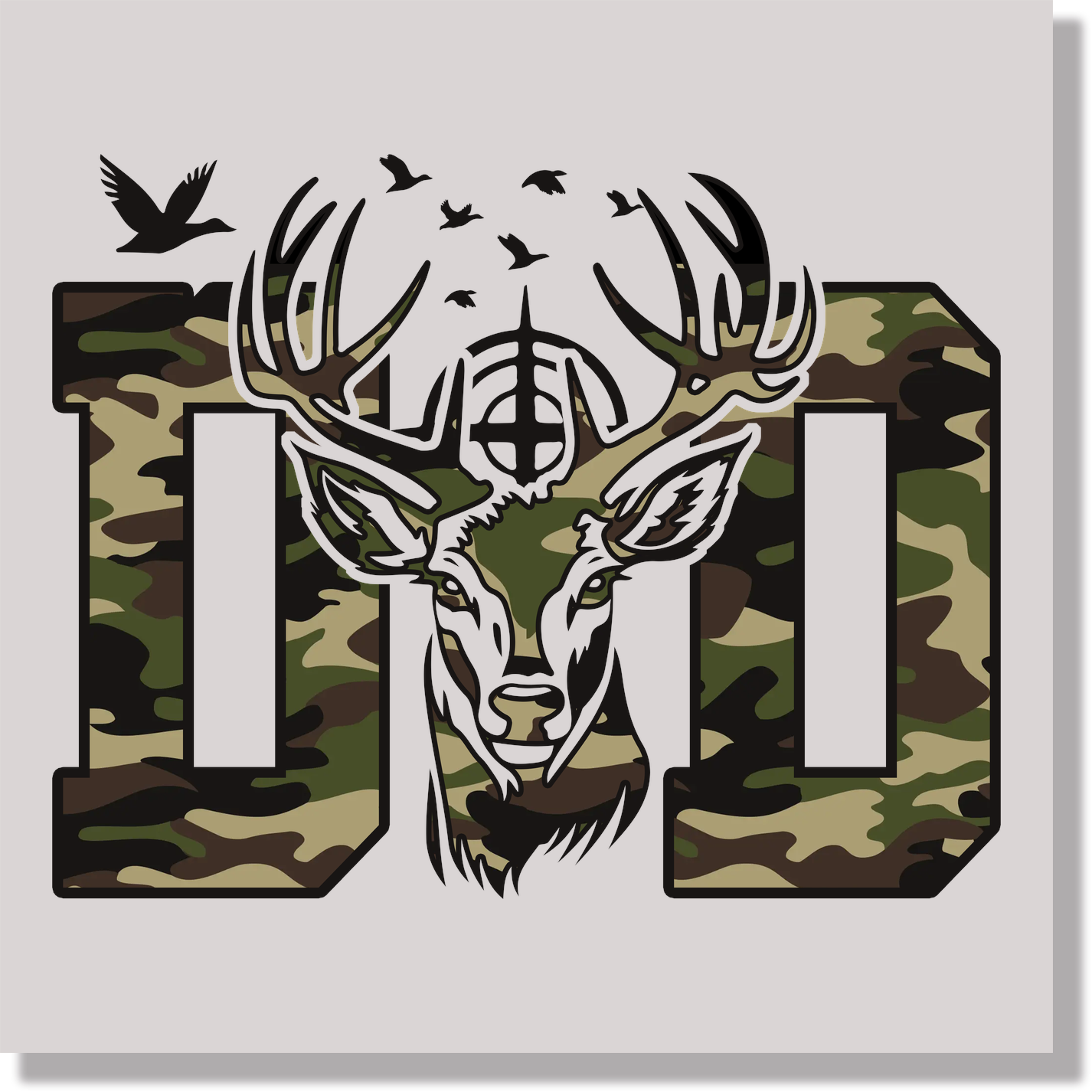 Hunter Dad Camo DTF Transfer