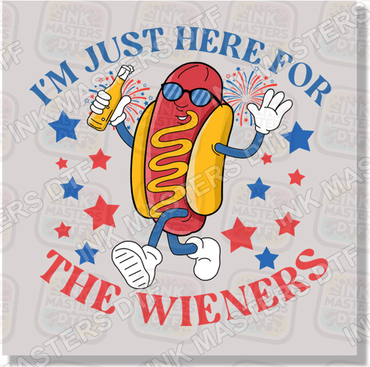 Here For The Wieners DTF Transfer - Ink Masters DTF